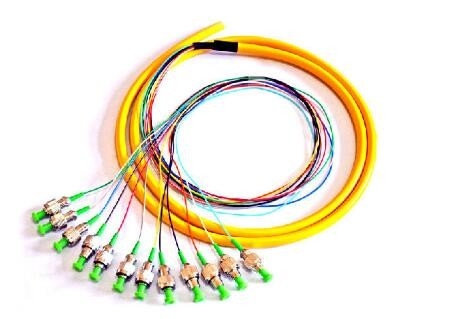 Fiber Optic Breakout Cable Pigtail 12 Color 0 9mm 2 0m 3 0mm Length 1m 2m