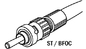 ST-025  ST-10   ST-20 ST (BFOC) patchcord with plastic optical fiber connector