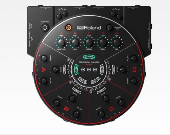 HS5 Roland AUDIO MIXER With 5 Outputs 5 Channel Personal Session Mixer