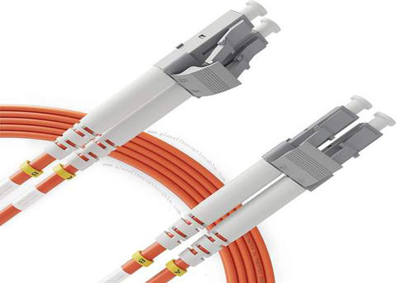 quality  LC / UPC OM2 Duplex 3.0mm PVC Duplex Patch Cord , 3m / 5m LC FC SC ST SM Fiber Optic Cable factory