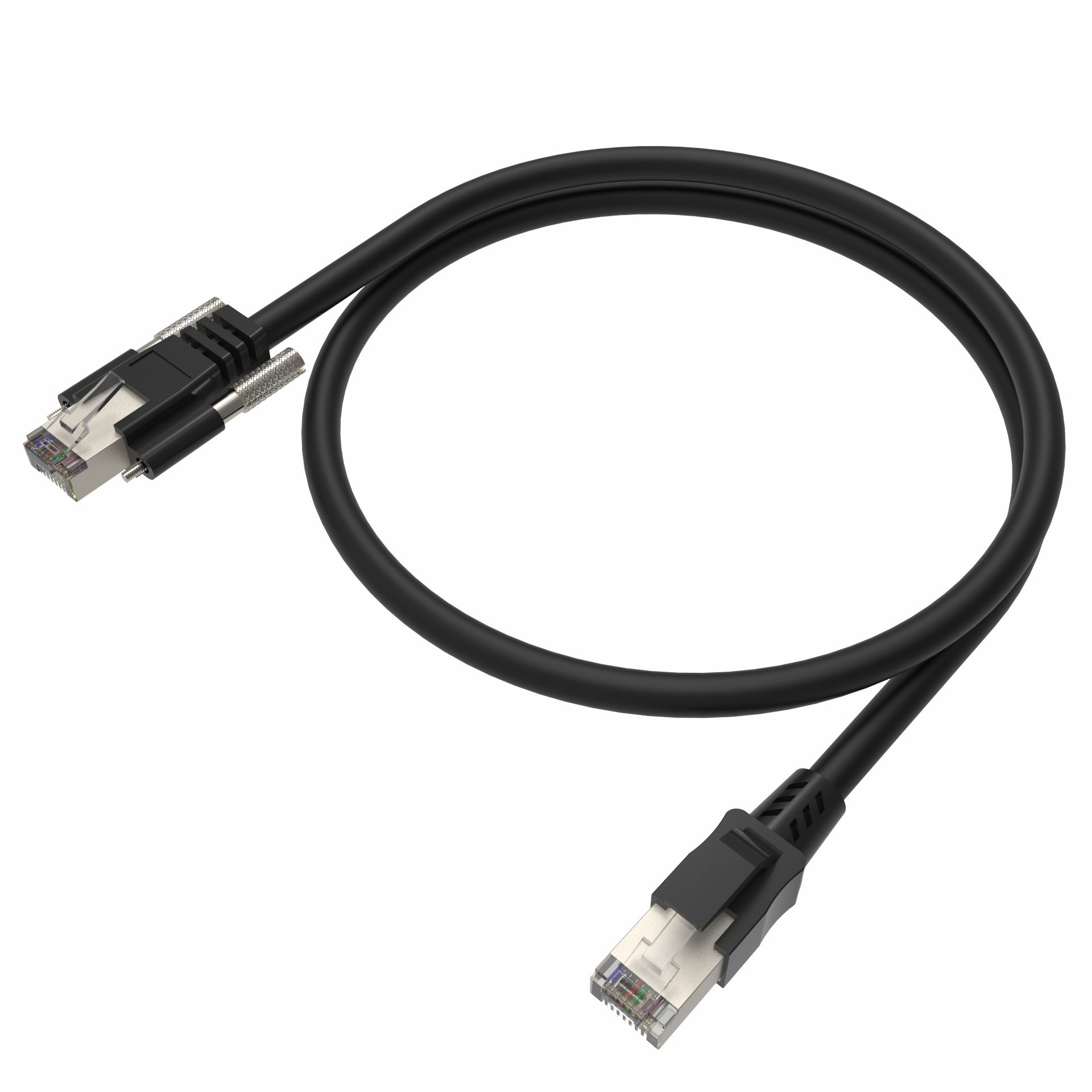 Portable 4 Way FTP RJ45 Cat5e Ethernet Cable With Coil Rack Stage Video ...