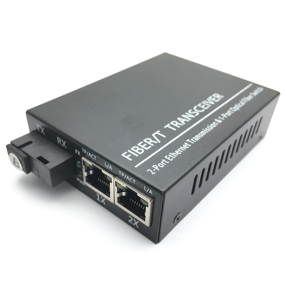 Fiber Optic Transceiver Media Converter 10/100/1000BaseTX and 1000Base