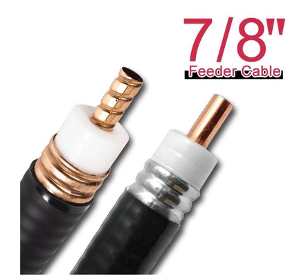 7/8"  RF Coax Cable1/2" 50 Ohm Superflex RF Coax Cable Superflex Jumper cable, DIN male to DIN male right angle