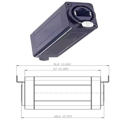 Waterproof RJ45 Couplers Connector 8P8C RJ45 Female to Female Network Straight Couplers