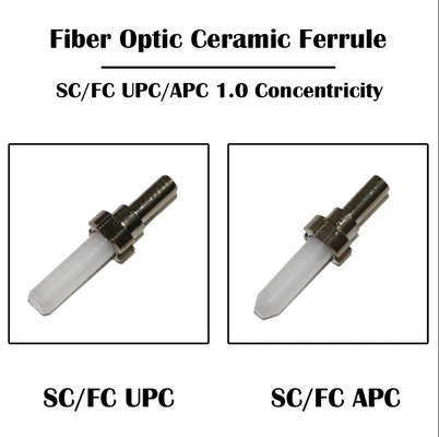 Non standard products can be customized Varied End faces WHITE Fiber Optic Ceramic Ferrule