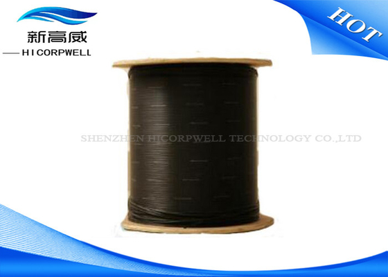 Outdoor Glass Fiber Optic Cable , Custom Connector G652D Drop Fiberglass Cable