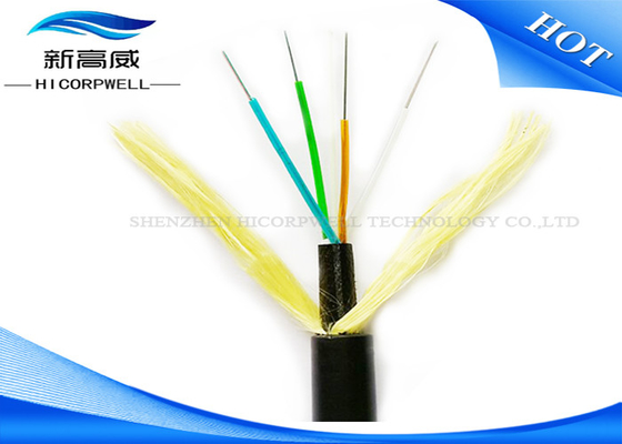 12 Core 24 Core Glass Fiber Optic Cable Hybrid Adss Aerial SM MM Under 110kv