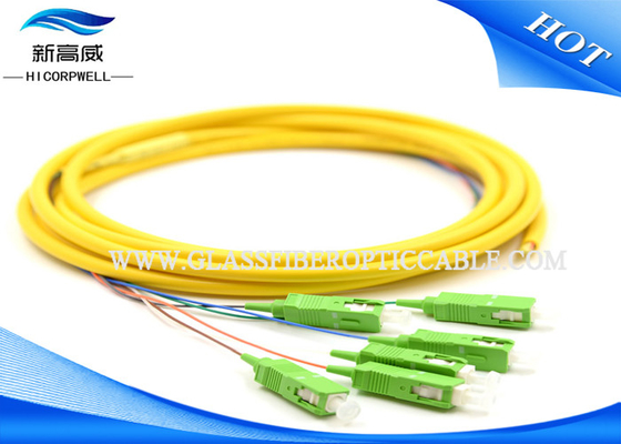 SC APC Fiber Optic Pigtail IEC 60794 100m - 1000m Length With LSZH PVC Jacket