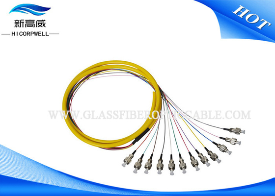 Industrial Pigtail For Fiber Optic Cable FTTH SCFC LC ST Single Mode Orange Paintcoat