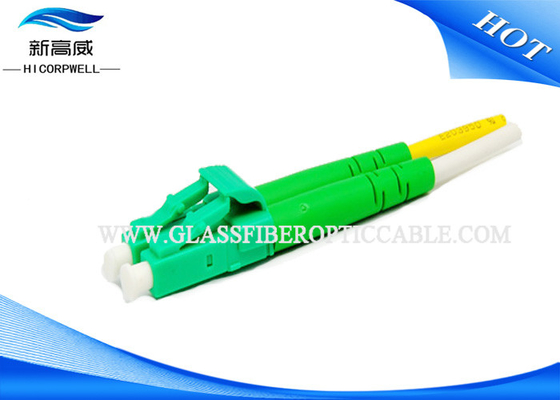 LC MM Fiber Optic Cable Connectors , 2.0 DX Patch Cord Multimode Fiber Connectors