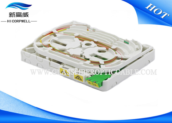 Duplex Fiber Access Terminal Box , Fiber Socket 4 Cores SC / LC FTTH Termination Box