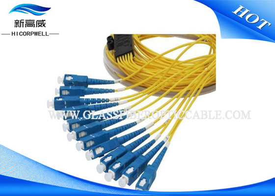 LC FC SC ST SM Multimode Duplex Fiber Optic Cable Pigtail For Ground Vehicle