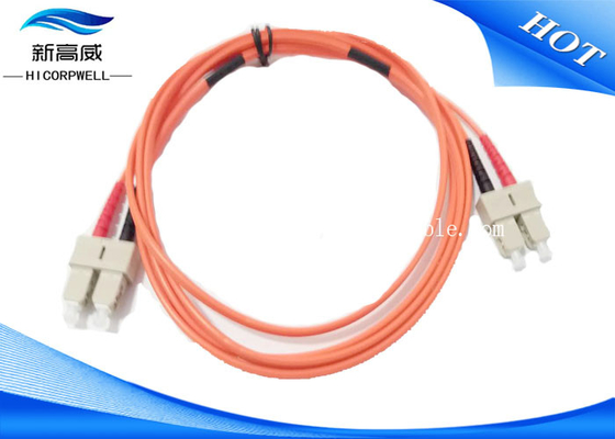 MM 3.0 DX LSXH PVC 2M Fiber Optic Patch Cables SC UPC SC UPC For Aerospace