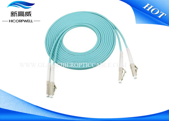 LC UPC LC UPC MM 3.0 DX LSXH PVC 2M Fiber Patch Cables Orange