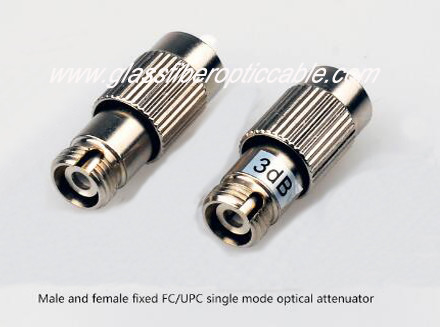 IEC 60794 Fiber Optic Components FC UPC APC Fiber Optic Attenuator Multimode