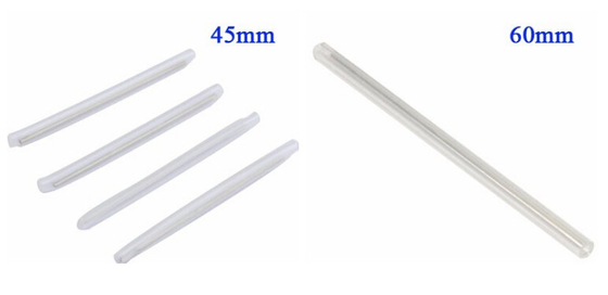 PE 1mm 1.2mm Fiber Optic Components Cable Protection Fusion Splice Sleeve