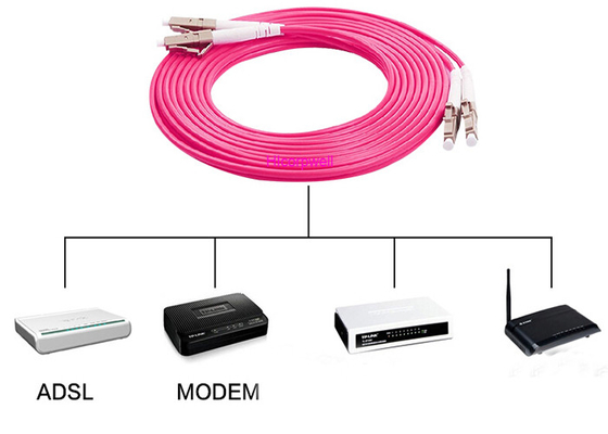 Trunk Multicore Fiber Optic Patch Cables LC / PC - FC / PC OM4 50/125um 8/12/24 Core