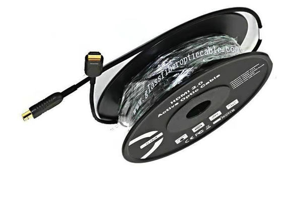 Optic Fiber Hdmi Slim HDMI 2.0 4K Ultra-HD  Sdi Cable 12G AOC Optical Fiber Optic HDMI Cable 4K Version 2.0