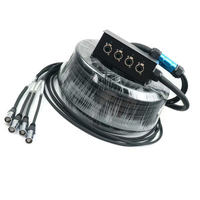 Cat6 50M/80M/100M Retractable Premade Network Cable Winding Drum Ethercon Connector for LED Display