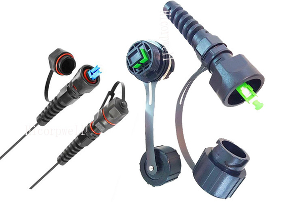 Two / Four Core FO Tactical Cable With ODVA Compliant Plug 4.8mm To 7.0mm OD