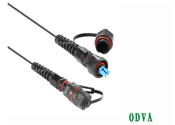 Two / Four Core FO Tactical Cable With ODVA Compliant Plug 4.8mm To 7.0mm OD