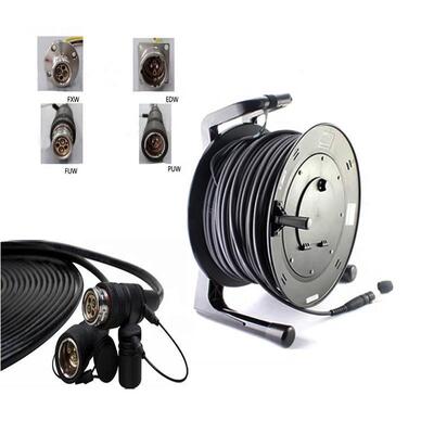 Outdoor Broadcast PUR Camera Cable 3K93C SMPTE 304M 311M 4 Copper Power Electric Hybrid Connector Fiber Cable