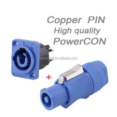3P Power Connector Cable Combo Male/Female Powercon Stage Lighting Chassis Cable Yellow 3P PowerCon CE Approved IP65 Hot in Euro