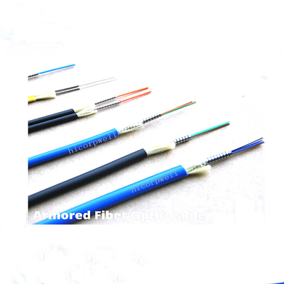 Fiber Optic 2 Cores Tactical Fiber Optic Patch Cables Per Reel 100m - 1000m Length
