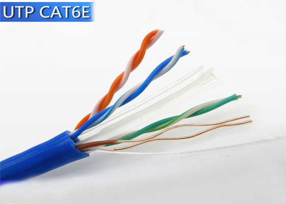 Single Ethernet LAN Cable For Network Outside Cat6 4pr 23Awg 0.56mm Utp Bare Copper