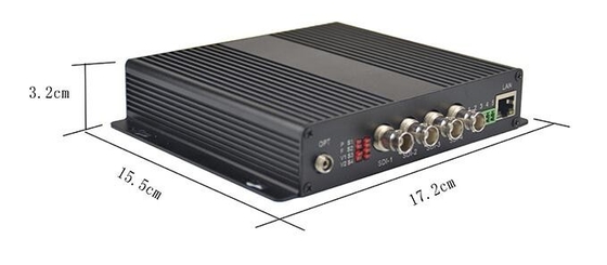 4 Port  HD-SDI Fiber Transmitter With Ethenet &amp; Bidi RS485