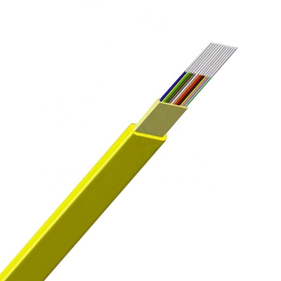 GJDFH 4 Core Multimode Ribbon Fiber Optic Cable 6 / 8 / 12 Ribbon Fibers With Non - Metallic Strength Member