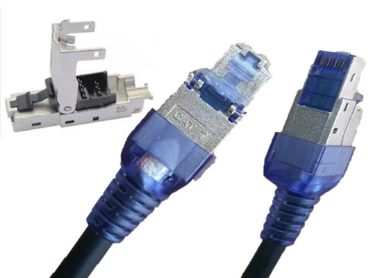 30M Computer Internet LAN Cable CAT7 FTP RJ45 Toolless Connector Modular Plug