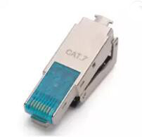 CAT7 FTp Toolless modular plug 8p8c rj45 shielded 10GB Male Connector