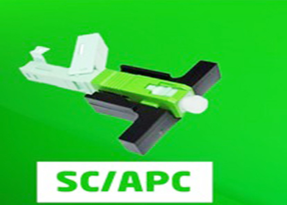 FTTH Insert Loss Fiber Optic Components SC APC UPC Fast Connector Blue Green