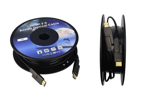 Customized Color HDMI Active Optical Cable 70M / 80 / 100M Length
