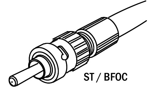 ST-025  ST-10  ST-20 ST BFOC Plastic Optical Fiber Connector