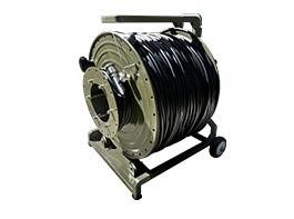 500 Foot Kevlar Armored Tactical Fiber Cable With Stainless Steel Connectors
