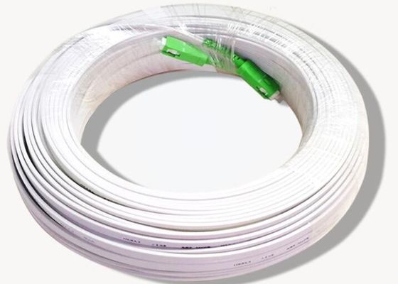 SC UPC APC Fiber Optic Drop Cable with LSZH PVC Material and 10m 30m 50m 100m Length Options for FTTH Applications