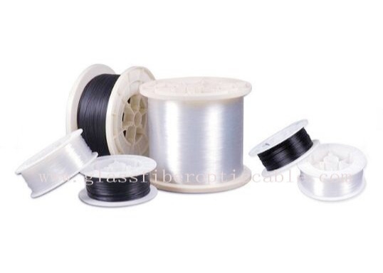 100m length 10mm Polymer Bare Optical Fiber For Lighting