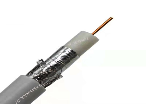 RoHS Approved White RG6 Coaxial Cable For Video Applications