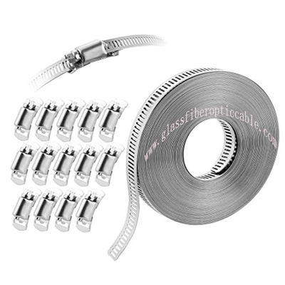 Stainless Steel Worm Gear Clamps for Various Types Pneumatic Exhaust Hoses