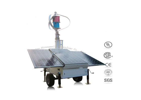 600W Maglev Generator Solar Wind Turbine System With 6 to 9 meters Telescopic Mast