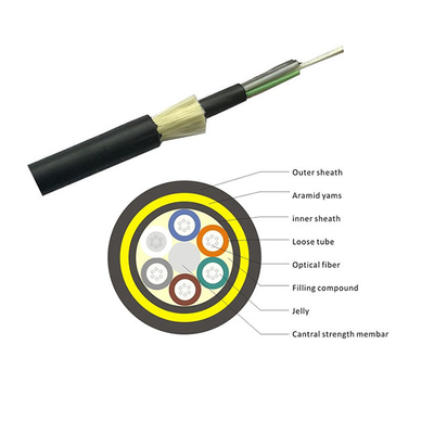 High Tensile Strength Erection Span Range 100M-1200M ADSS Cable 2-144 B1.3