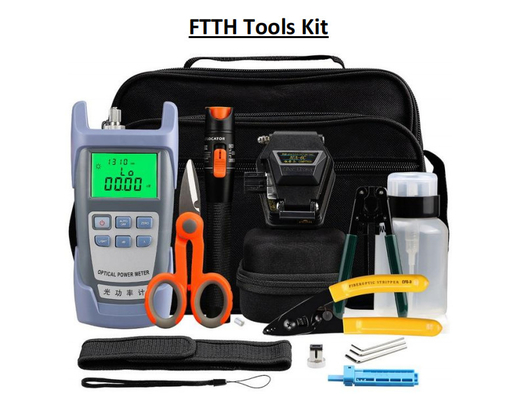 Fiberoptic Line Project Construction Testing And Maintenance FTTH Fiber Optic Tool Kit