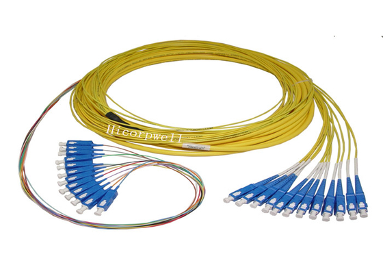 2.0mm Singlemode SM Bundled Jumper LC SC FC ST Branch Cable Optical Fiber Patch Cable 24C