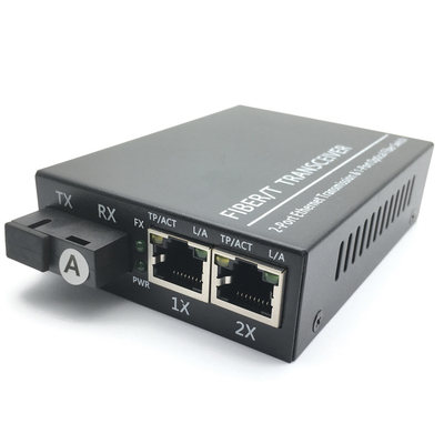 IEC 60794 Fiber Optic Transceiver 20KM 1SC 2 RJ45 850nm 1310nm 1550nm Ethernet