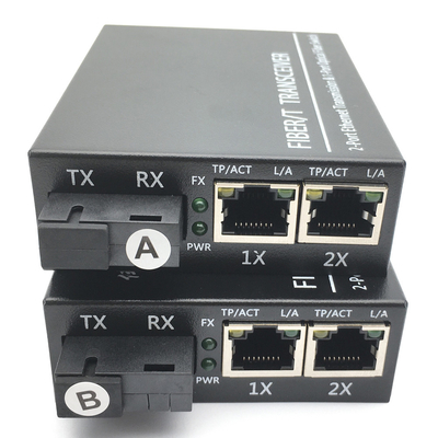 1000 Mbps Fiber Optic Transceiver Media conversion STP Supporting AC 220V