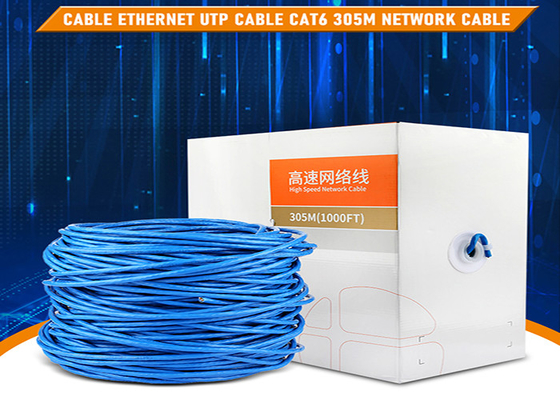 23AWG Unshielded UTP CCA 1000ft Cat6 Network Ethernet Lan Cable Fluke Tested