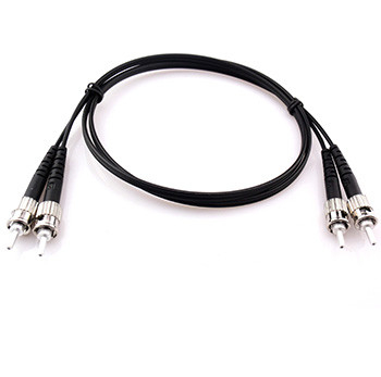 ST/PC To ST/PC Plastic Patch Cord 650nm Wavelength 0.25mm Core / Clad 1.0mm Outer Jacket