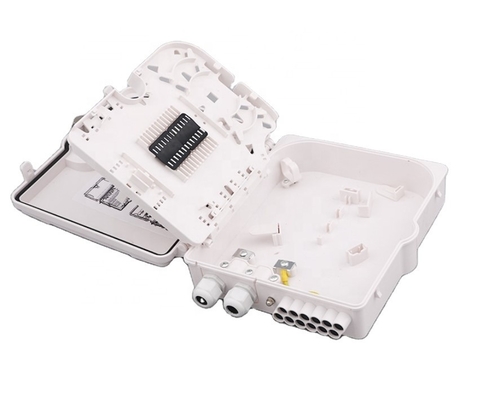 Empty 12 Port Fiber Optic Termination Box  ABS Type  Fiber Splitter Distribution Box No Accessories